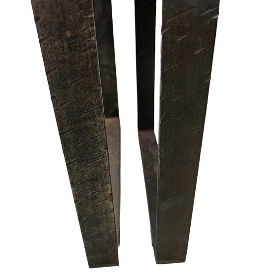 Vintage Brutalistische Bijzet- Of Plantentafels, Jaren 70 – Fedam, Bijzettafels, Iron (photo 3 of 6)
