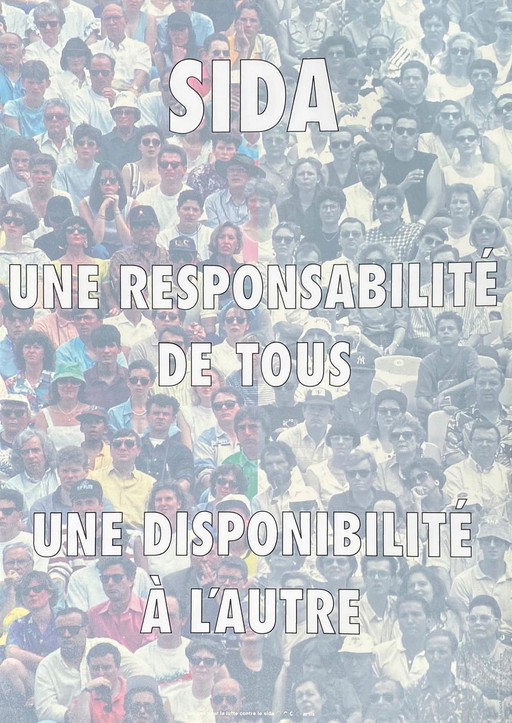 Antoni MUNTADAS Verantwoordelijkheid / Beschikbaarheid (AIDS) originele poster 1993