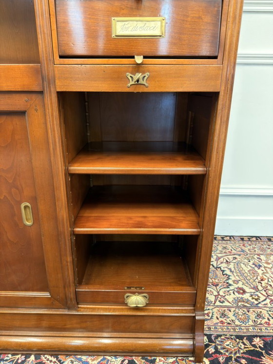 Italian Classic Assi D'Asolo Bookcase – Wood, Brass (photo 19 of 21)