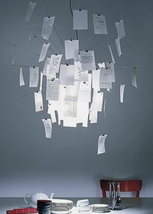 Ingo Maurer Zettlel z6 briefjes lamp