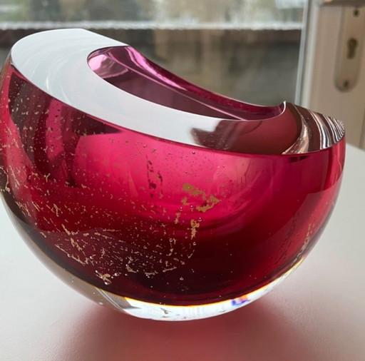 Oggetto in vetro “PINK” di George Broft