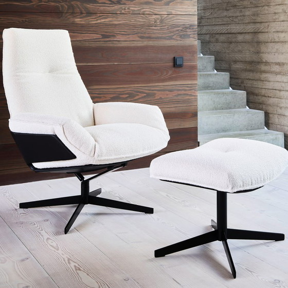 Image 1 of Bielefelder Werkstätten Fauteuil relax Daron avec pouf