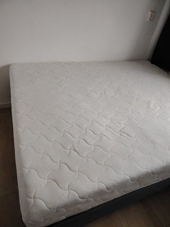 Image 1 of Boxspring Anthracite with hotel mattress - 25cm - 160*200
