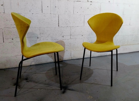 Image 1 of Pair of chairs by Geneviève Dangles & Christian Defrance 1950