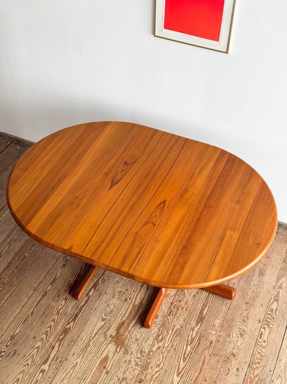 Image 1 of Deense uitschuifbare eettafel van teakhout van Dyrlund