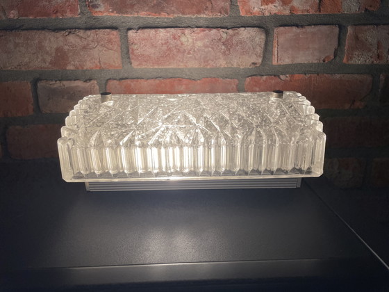 Image 1 of 2 vintage BUR wandlampen ijsglas kristal