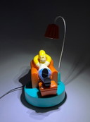 Lámpara USB de Homer Simpson, WESCO 2007 – Cultura pop y diseño retro