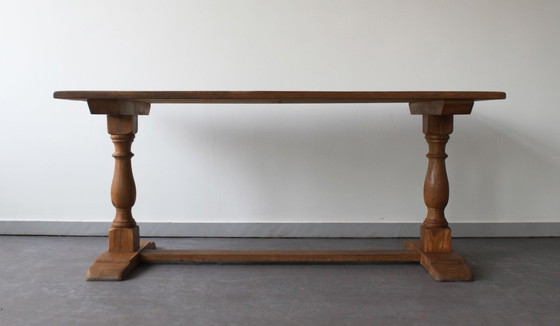 Image 1 of Monastery table, rustic style, early 20th century.
