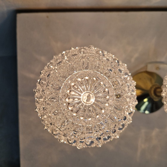 Image 1 of Two gold vintage lamps, bedside lamps