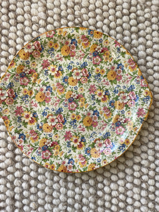 Chintz S. Ford Piattini da torta e alzata per torta 1940