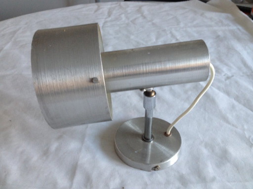 Vintage-Wandleuchte, verstellbar, gebürstetes Aluminium, Frankreich, 1970