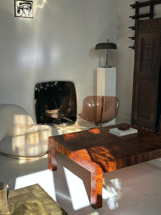 Low Table in Patchwork Elmwood Burl, Large Format. Belgium, late 1990s – Coffee tables (photo 4 of 10)