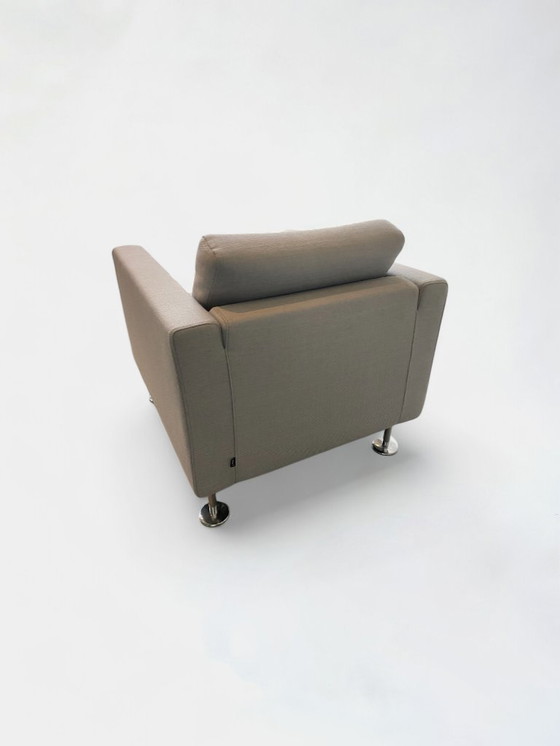Vitra Park Single Seater Light Grey by Jasper Morrison, Poltrone, Tessile, polished steel, Grigio, Modern (foto 3 di 5)