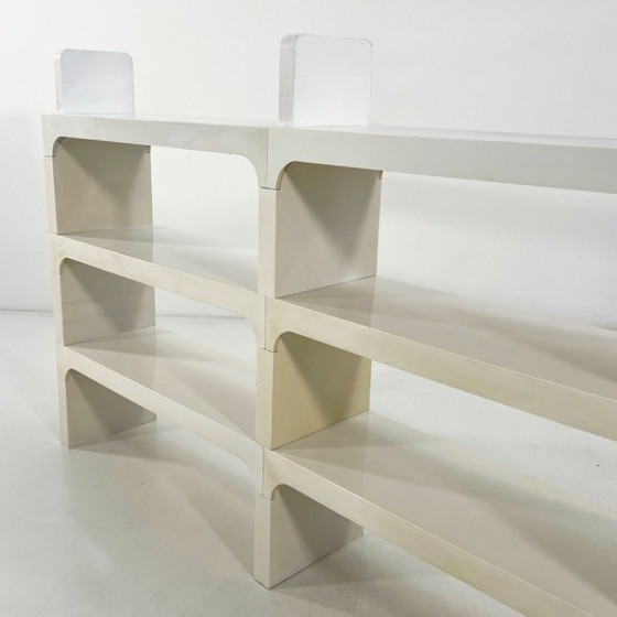 Image 1 of Weißes modulares Regal von Olaf Von Bohr für Kartell, 1970er Jahre