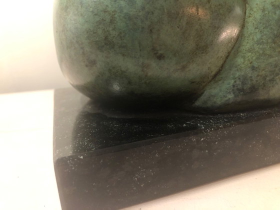 Beautiful Green Bronze Statue – Sculpture, Stone (photo 12 of 12)