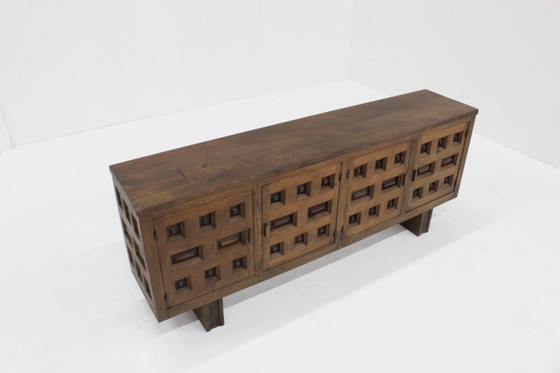 Image 1 of Vintage Spanish Brutalist sideboard dresser
