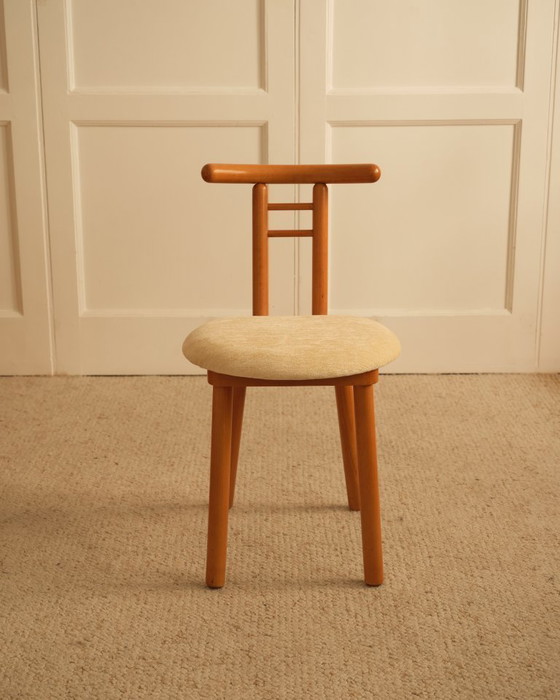 Image 1 of Wood & velvet italian chairs 