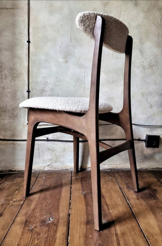Image 1 of Chaise de salle à manger vintage polonaise style milieu du siècle, modèle 200-190, par R.Hałas PRL Designe