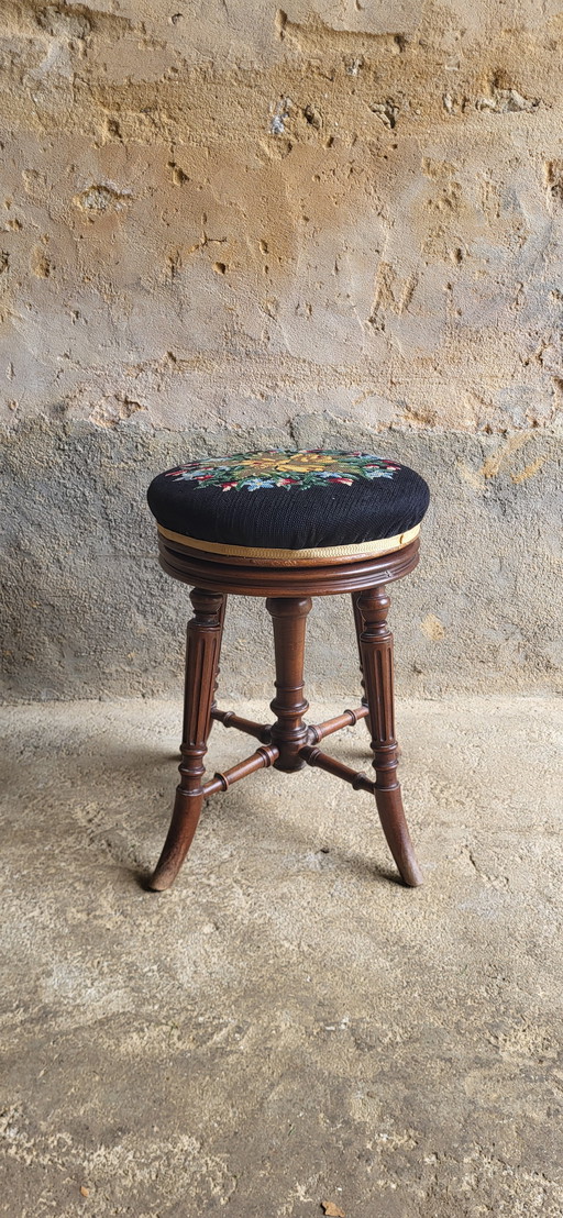 Napoleon III Piano Stool, 19th century