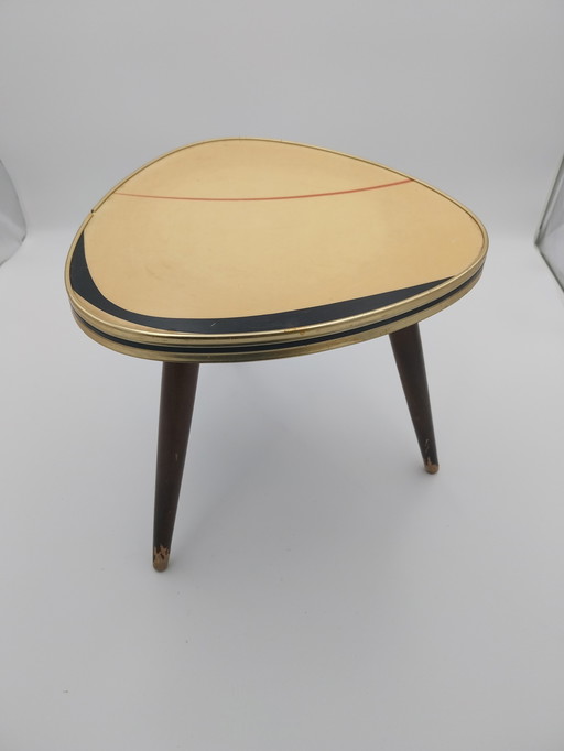 1 x 1950's plant table 3 leg with formica top