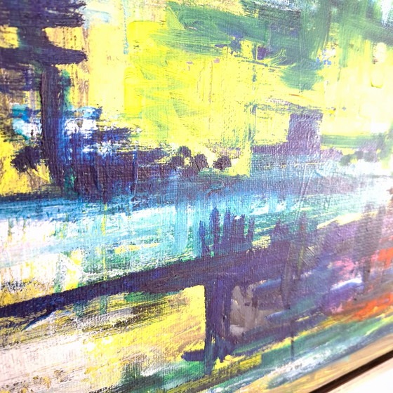 Image 1 of Abstract expressionist painting by Helga Gregersen