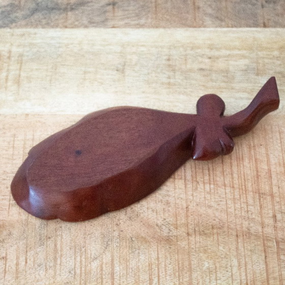 Handgeschnitzte Eichenblattschale mit Eichel: Herbstdekoration – Dekorative Objekte, Wood (photo 9 of 10)