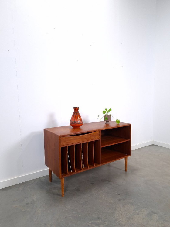 Image 1 of Teak LP cabinet with drawer, TV & media unit, sideboard