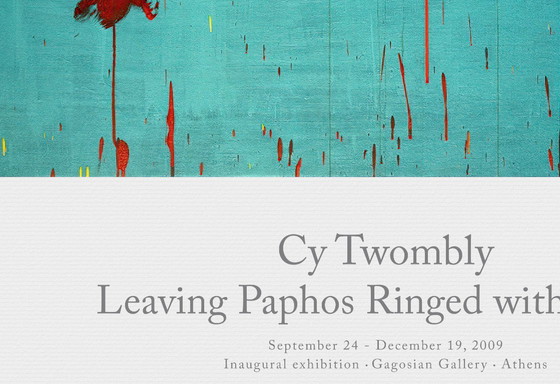 Image 1 of Paphos verlaten, omringd door golven - poster van Cy Twombly, 70 x 100 cm