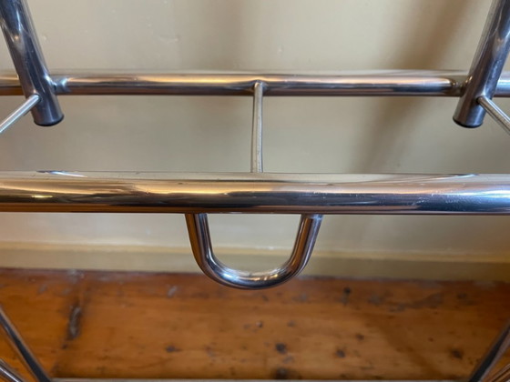 Image 1 of Wall coat rack Coat rack with mirror Vintage 1950s French