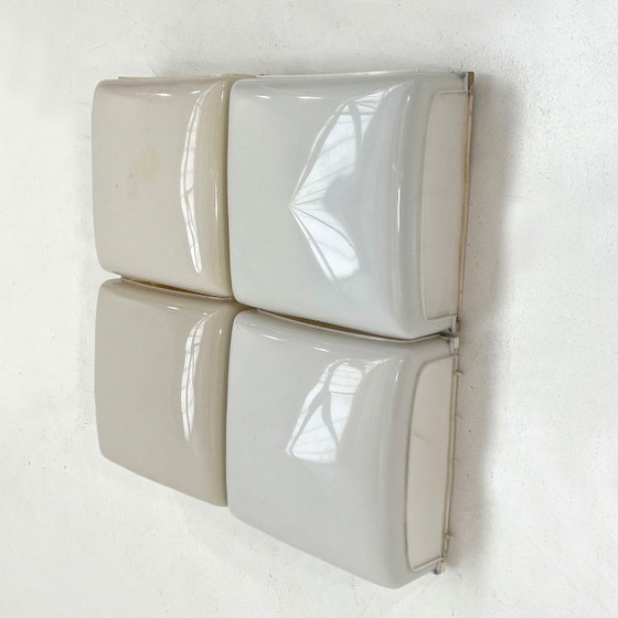 Image 1 of Set van 4 Cnosso wandlampen van Angelo Mangiarotti voor Artemide, jaren 60