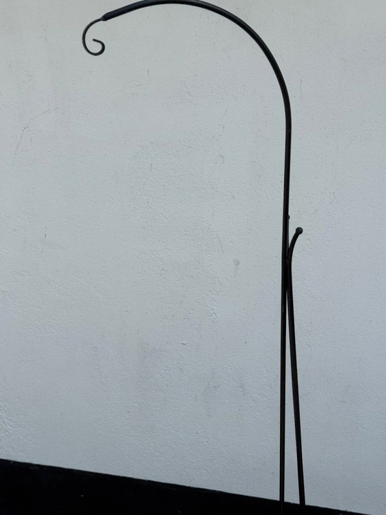 Image 1 of Vintage Metal and Teak Plant Stand