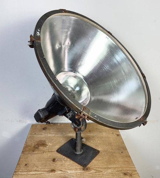 Image 1 of Large Vintage Industrial Aluminium Factory Wall Spotlight, 1970s