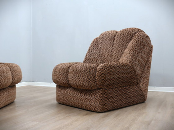 Image 1 of Italian vintage flower inspired design modular sofa, 1970s