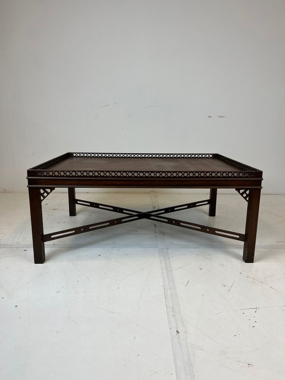 Image 1 of Mesa de cóctel de caoba estilo Chippendale chino
