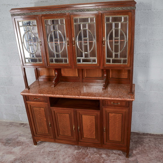 Vaisselier deux pièces avec plateau en marbre – Métal, Art Nouveau (photo 6 of 14)