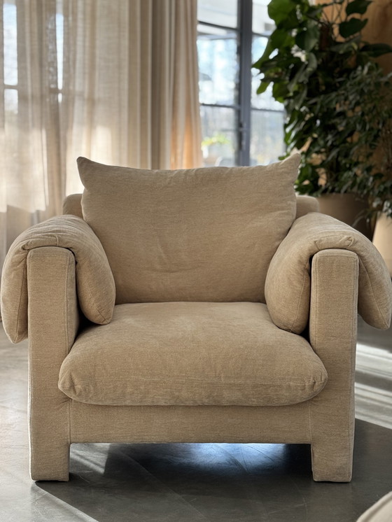 Image 1 of La Plume Armchair in Dedar Belsuede 