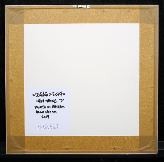 Image 1 of Eine, Ben - New Circus 'F' - gemengde techniek/plexiglas - 3D - handgesigneerd