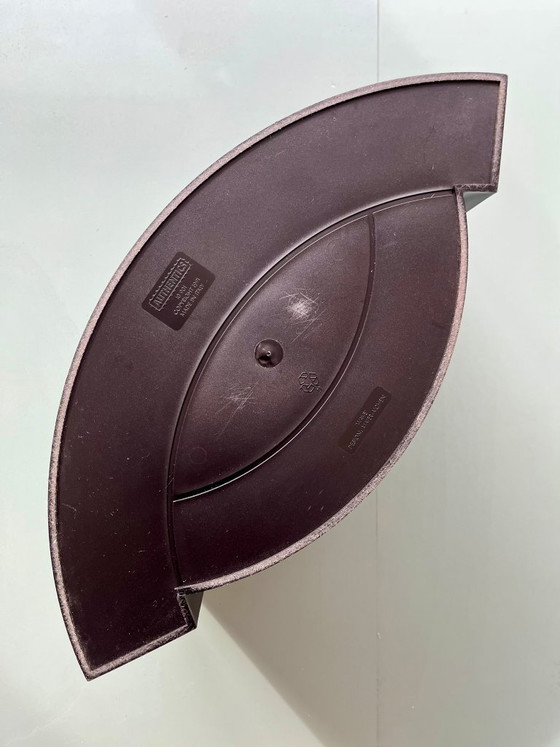 Image 1 of Wave magazine rack, newspaper rack, postmodern vintage, Italy, black, 90s