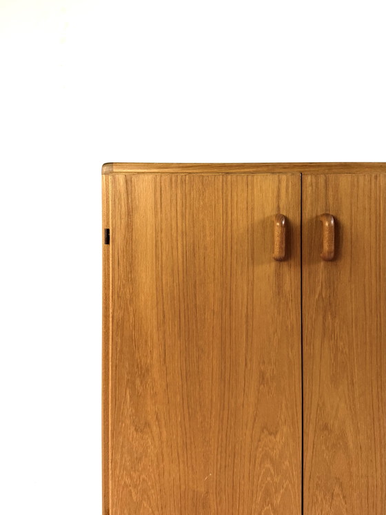 Image 1 of Vintage Deense Teakhouten Schoenenkast ‘60