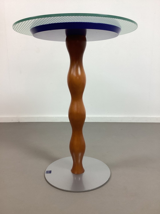 Image 1 of Memphis style Romico Design side table eighties