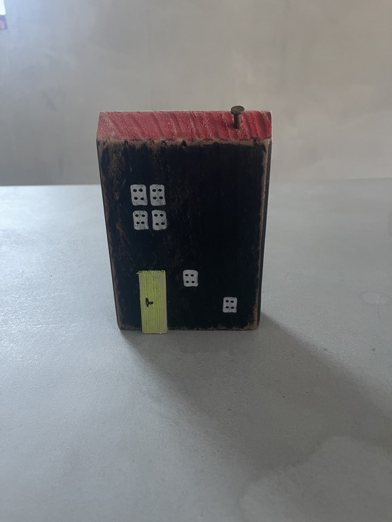 Image 1 of Holländische Holzgeschenke. Kleine Häuser. Recyceltes Holz.