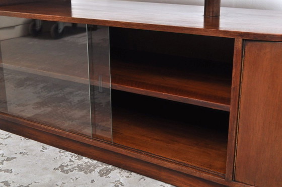 Art Deco Divider Walnut, 1930s – Sideboard, Glass, Wood (photo 9 of 14)