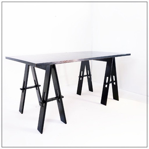 Tavolo in legno di De Pas, D'Urbino, Lomazzi, produzione Acerbis, anni '60, Italia