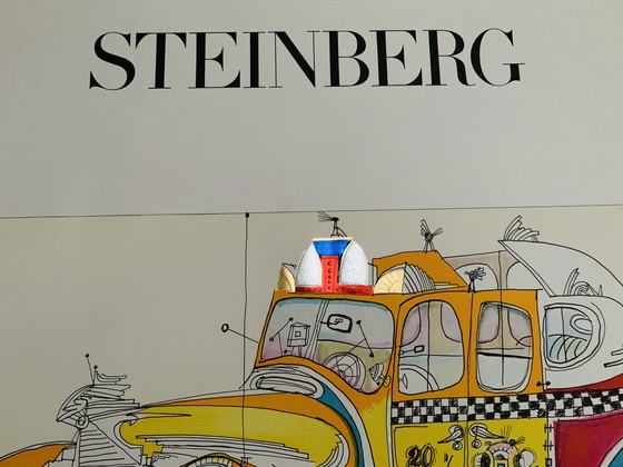 Image 1 of Saul Steinberg, Gesigneerd Met Registratie In Impressum Copyright “Maeght Editeur - Arte Paris” Offsetlithografie.
