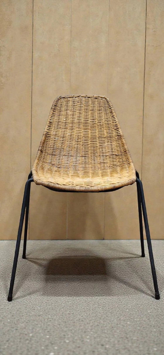 Sedie in Vimini di Gian Franco Legler, anni '50 – Pierantonio Bonacina, Sedie da pranzo, Wicker, Metal (photo 3 of 11)