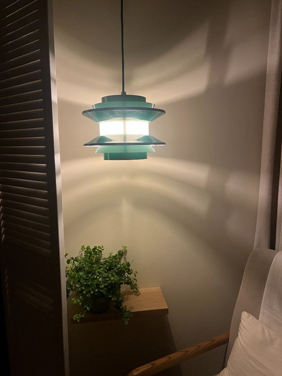 Image 1 of Suspension vintage Carl Thore Trava - Granhaga Metallindustri - Lampe design suédoise