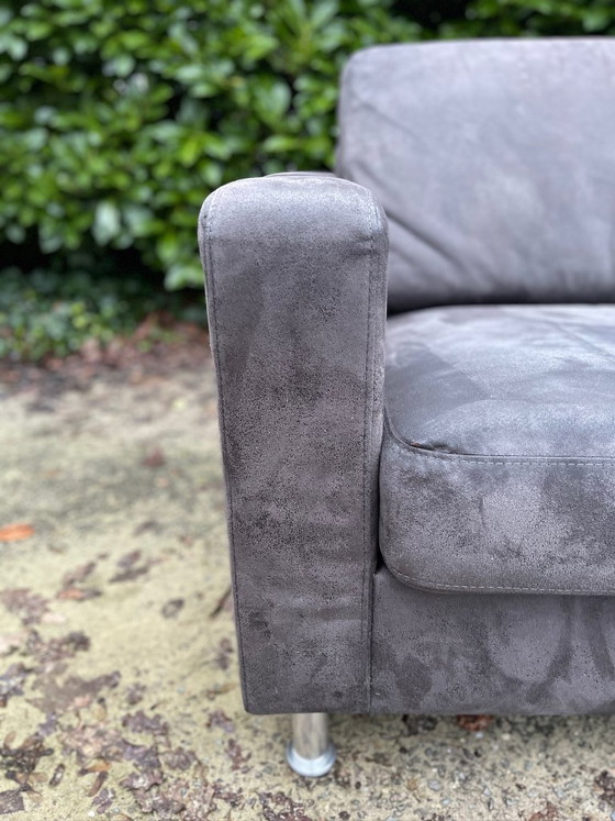Image 1 of Grote antracietkleurige hoekbank - Ruime loungebank - Gratis levering