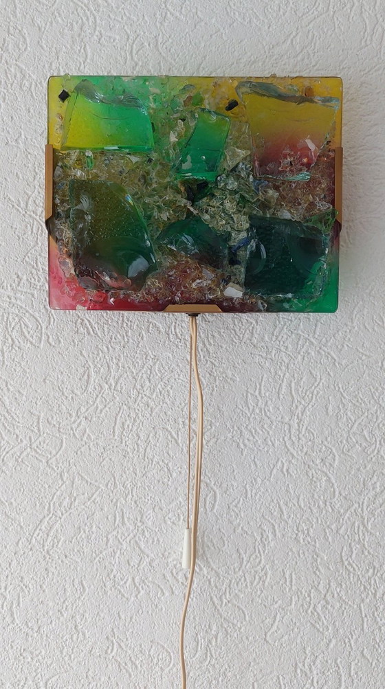 Image 1 of Applique murale sculpturale en verre brisé de Cosack Leuchten.