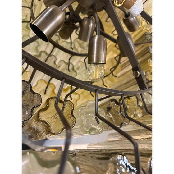 Image 1 of Lampadario Tronchi di lusso in vetro di Murano – Ambra e fumé di Simoeng