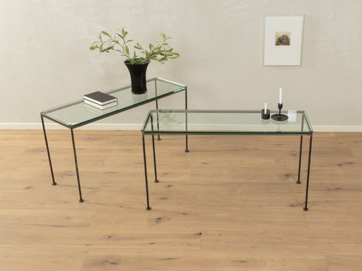 Ensemble de table en verre, années 80